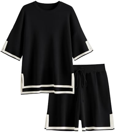 2 Piece Sets for Women Summer, Black
