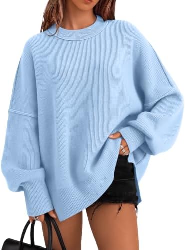 Oversized Sweaters for Women, Baby Blue