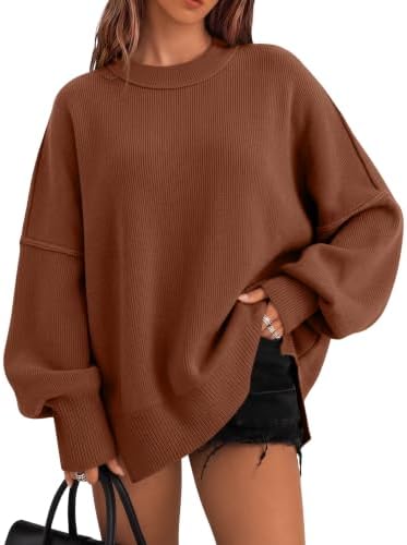 Oversized Sweaters for Women, Brick Red
