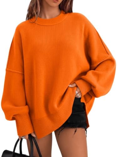 Oversized Sweaters for Women, Orange