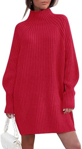 Sweater Dresses for Women, Red