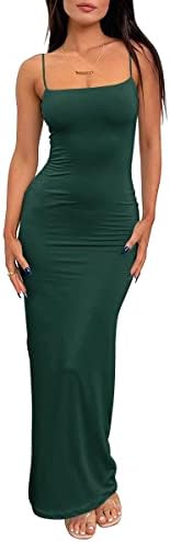 Womens Bodycon Maxi Long Dresses, Emeraldgreen