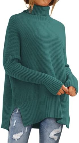 Womens Oversized Roll Neck Sweaters, Opal